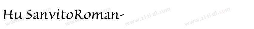 Hu SanvitoRoman字体转换